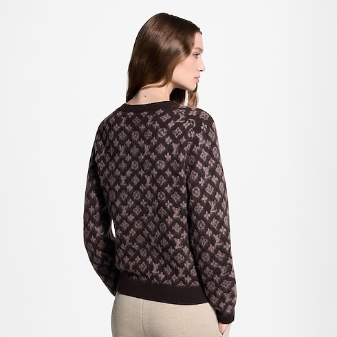 Ready-to-Wear Knitwear Brushed Monogram Pullover | Louis Vuitton ® (Product zoom)
