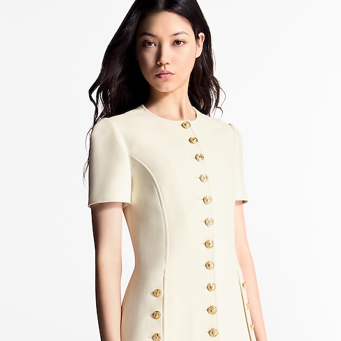 Ready-to-Wear Dresses Button Trim Dress | Louis Vuitton ® (Product zoom)