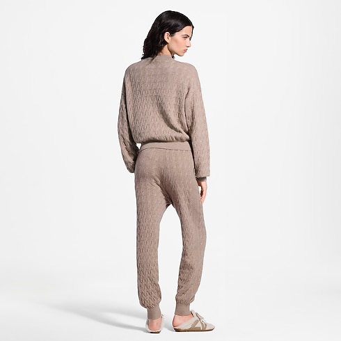 Ready-to-Wear Knitwear Cable Knit Jogging Pants | Louis Vuitton ® (Product zoom)