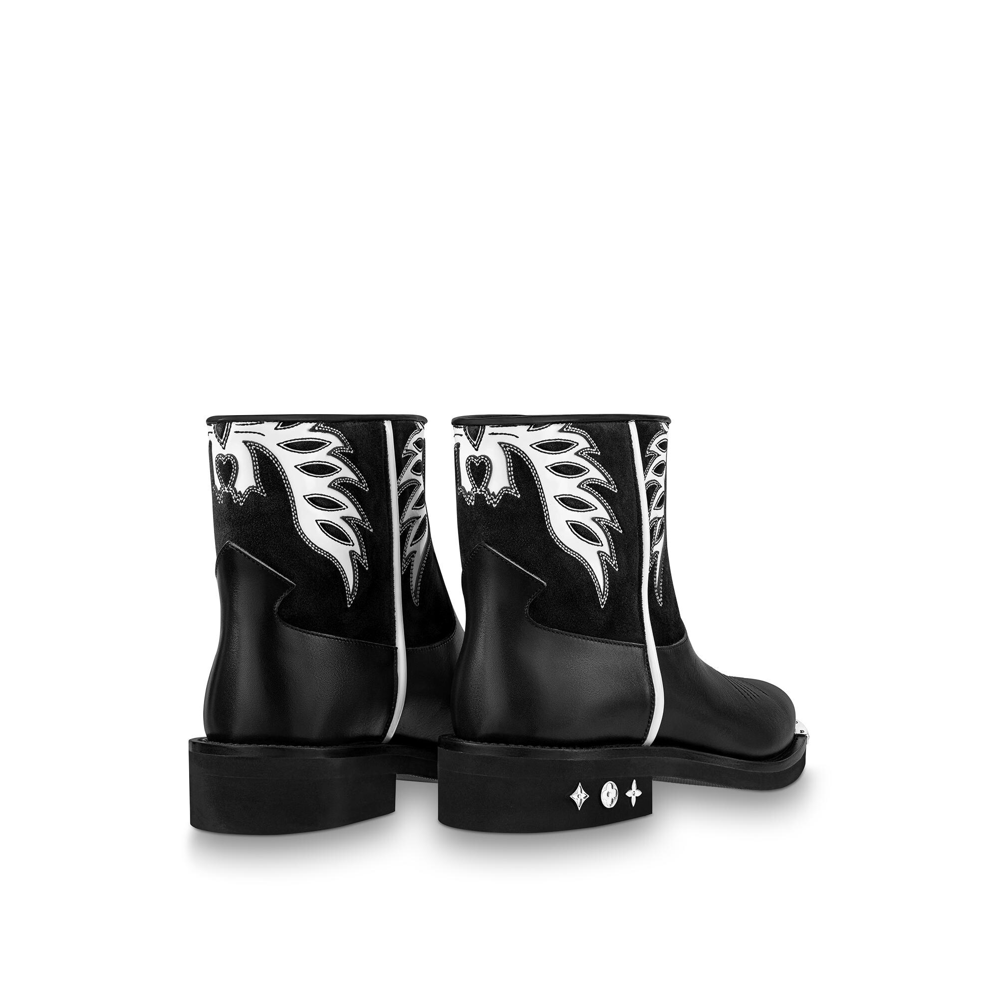 louis vuitton black boot