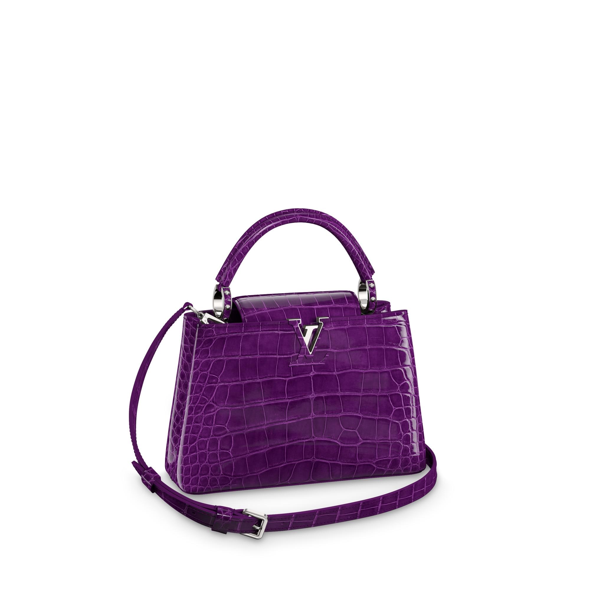 purple lv bag