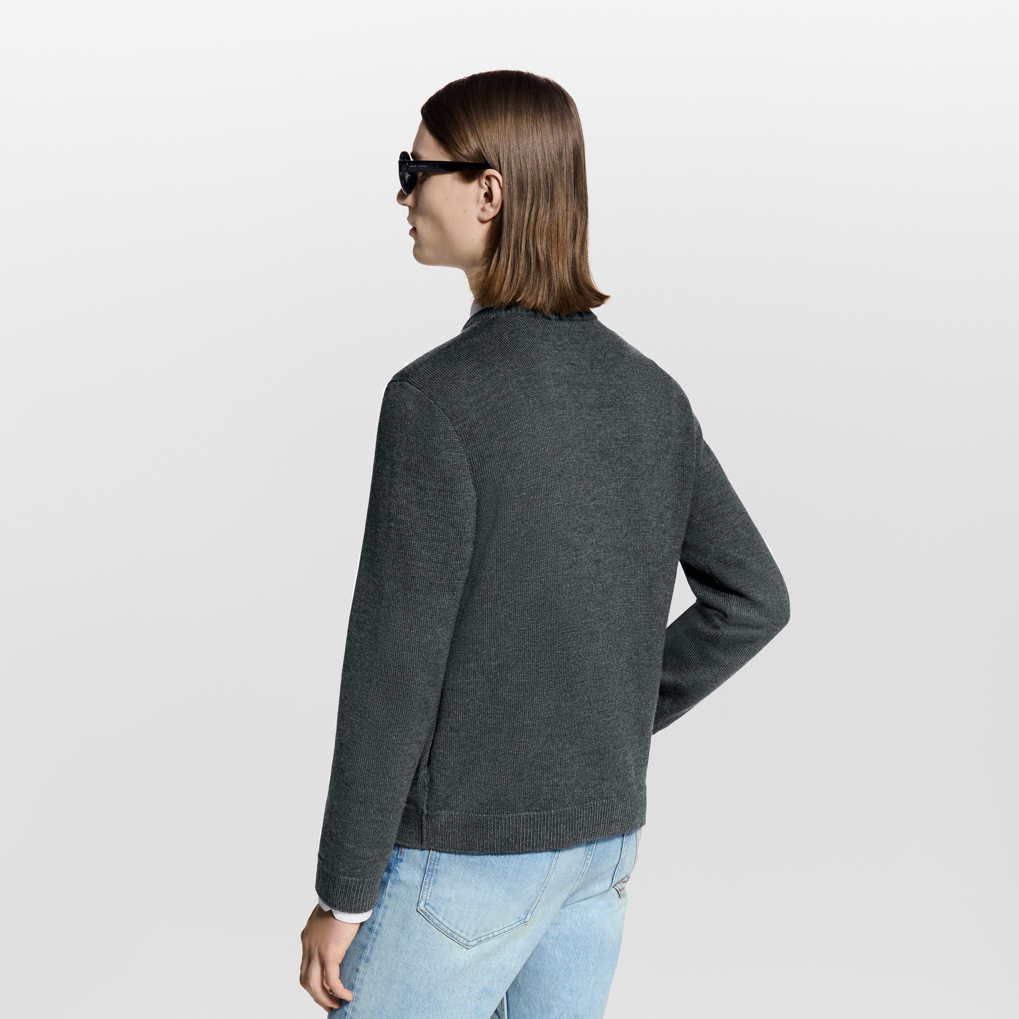  Ready-to-Wear All Ready-to-Wear Cardigan With Pearly Embroidery | Louis Vuitton ® (Product zoom)