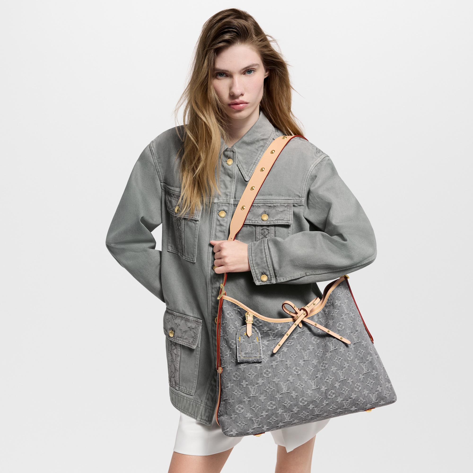 Monogram Denim Handbags All Handbags CarryAll MM | Louis Vuitton ® (Product zoom)