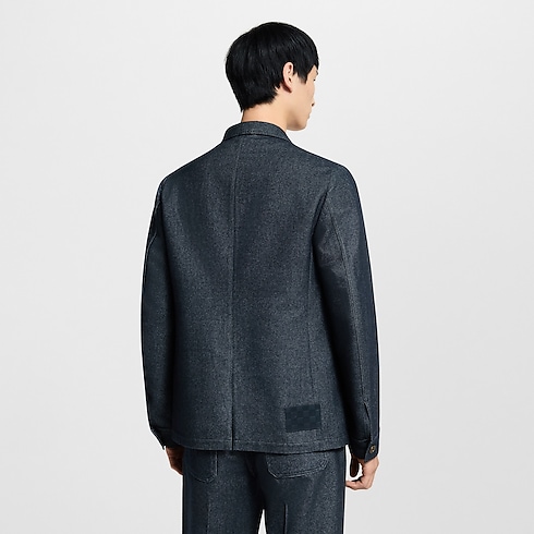 Ready-to-Wear Blazers and Jackets Cashmere Blend Denim Jacket | Louis Vuitton ® (Product zoom)