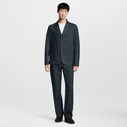 Ready-to-Wear Blazers and Jackets Cashmere Blend Denim Jacket | Louis Vuitton ® (Product zoom)