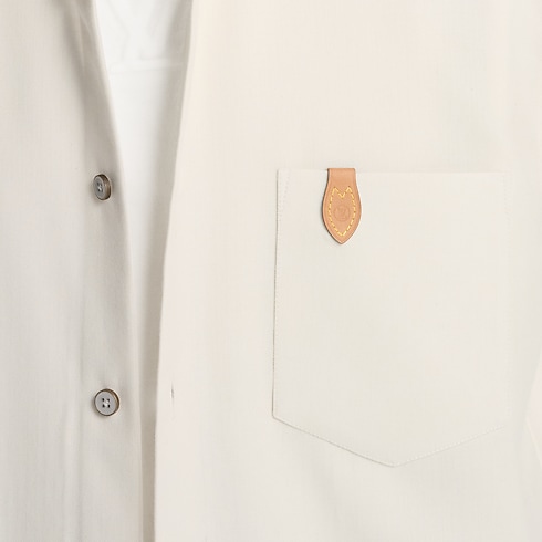 Ready-to-Wear All Ready-to-Wear Cashmere Cotton Long-Sleeved Flannel Shirt | Louis Vuitton ® (Product zoom)
