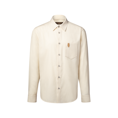 Ready-to-Wear All Ready-to-Wear Cashmere Cotton Long-Sleeved Flannel Shirt | Louis Vuitton ® (Product zoom)
