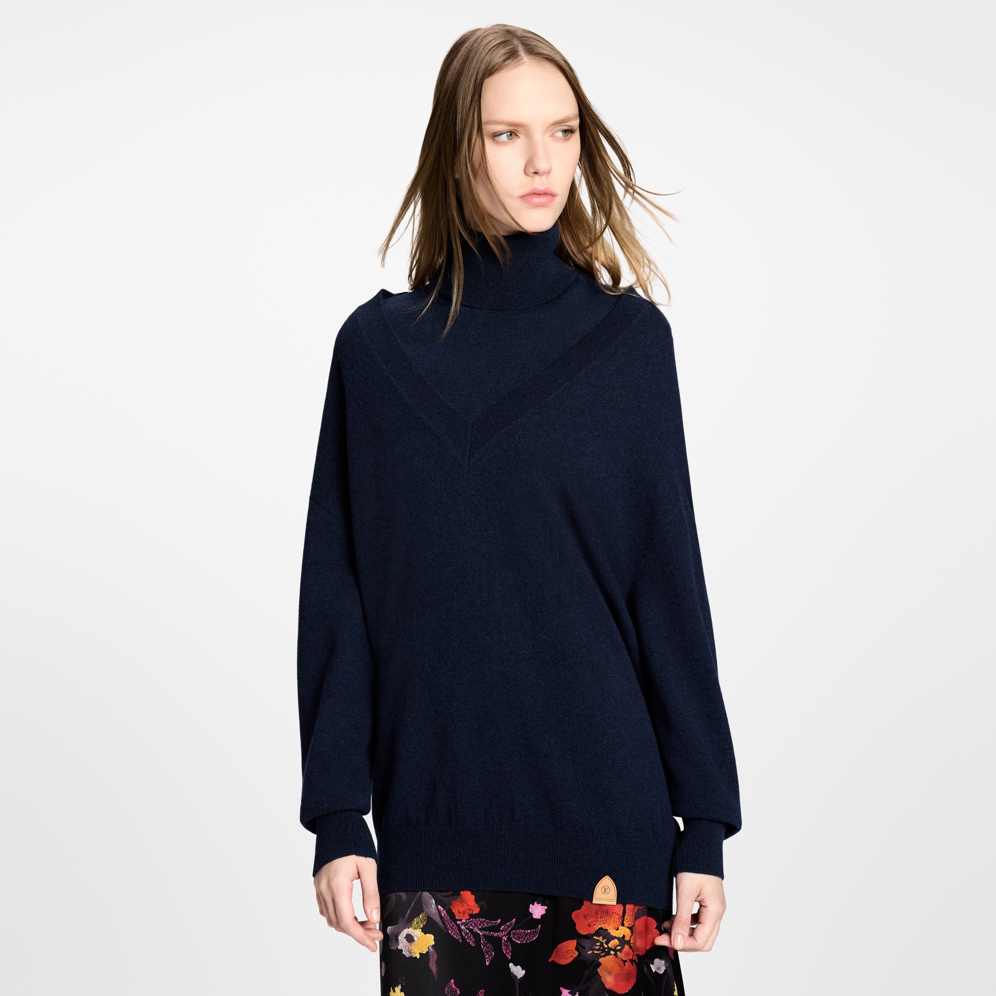  Ready-to-Wear Knitwear Cashmere Double Neck Pullover | Louis Vuitton ® (Product zoom)