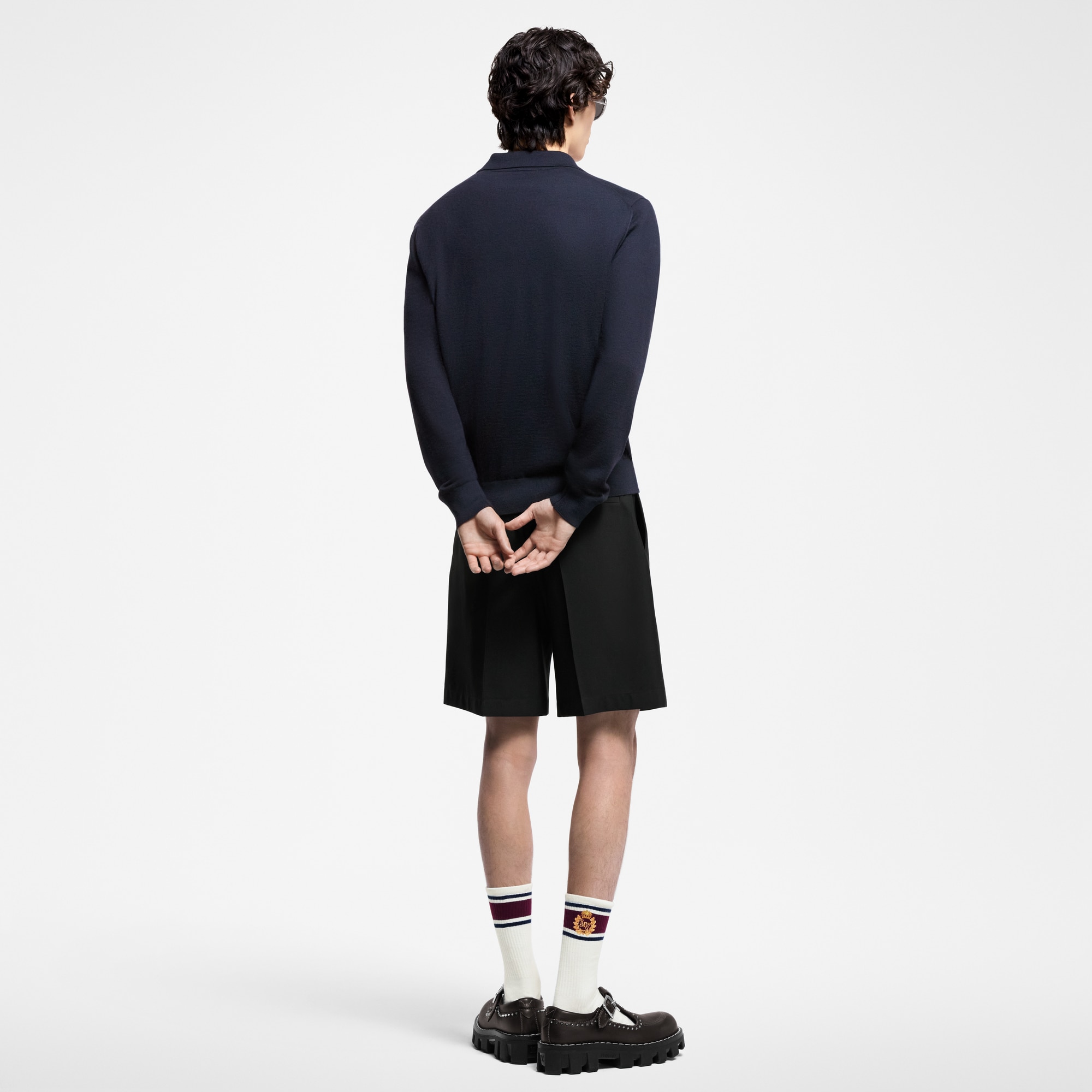  Ready-to-Wear T-Shirts and Polos Cashmere Long-Sleeved Polo | Louis Vuitton ® (Product zoom)