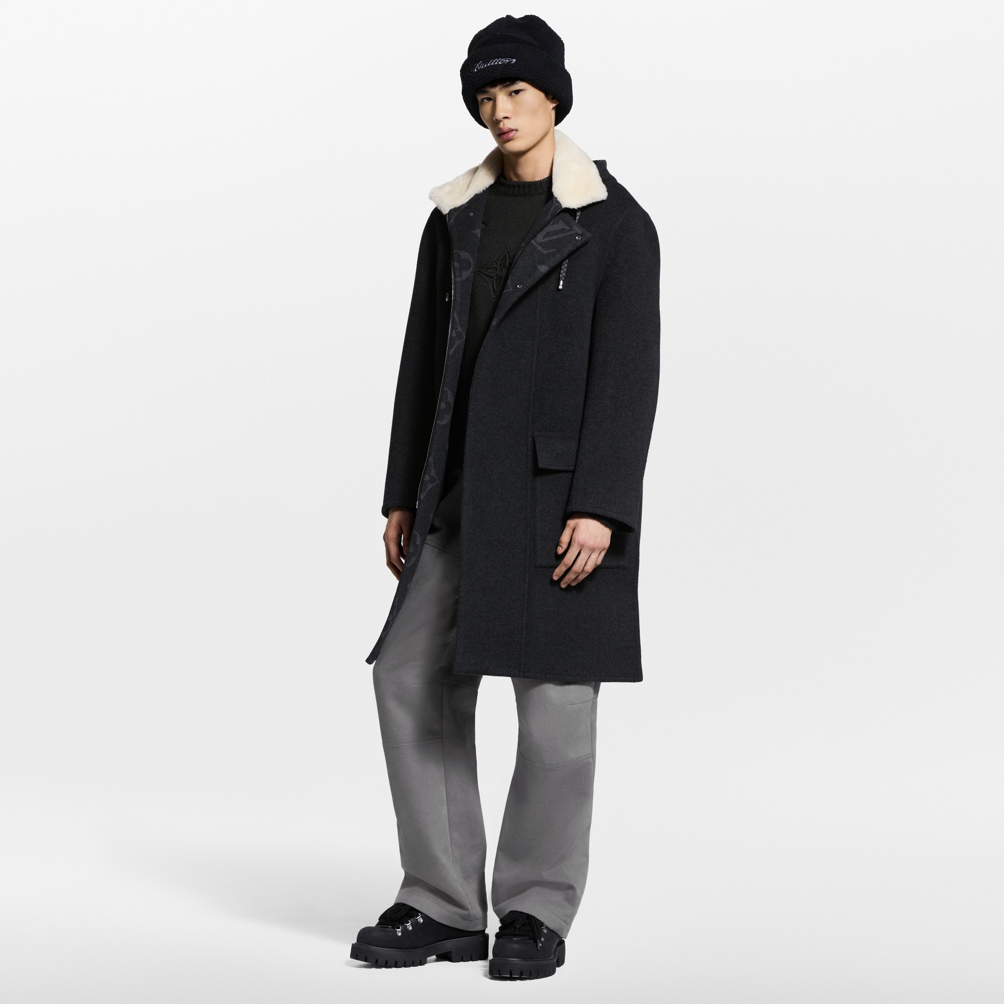  Ready-to-Wear Coats and Outerwear Cashmere-Silk Blend Double Face Coat | Louis Vuitton ® (Product zoom)