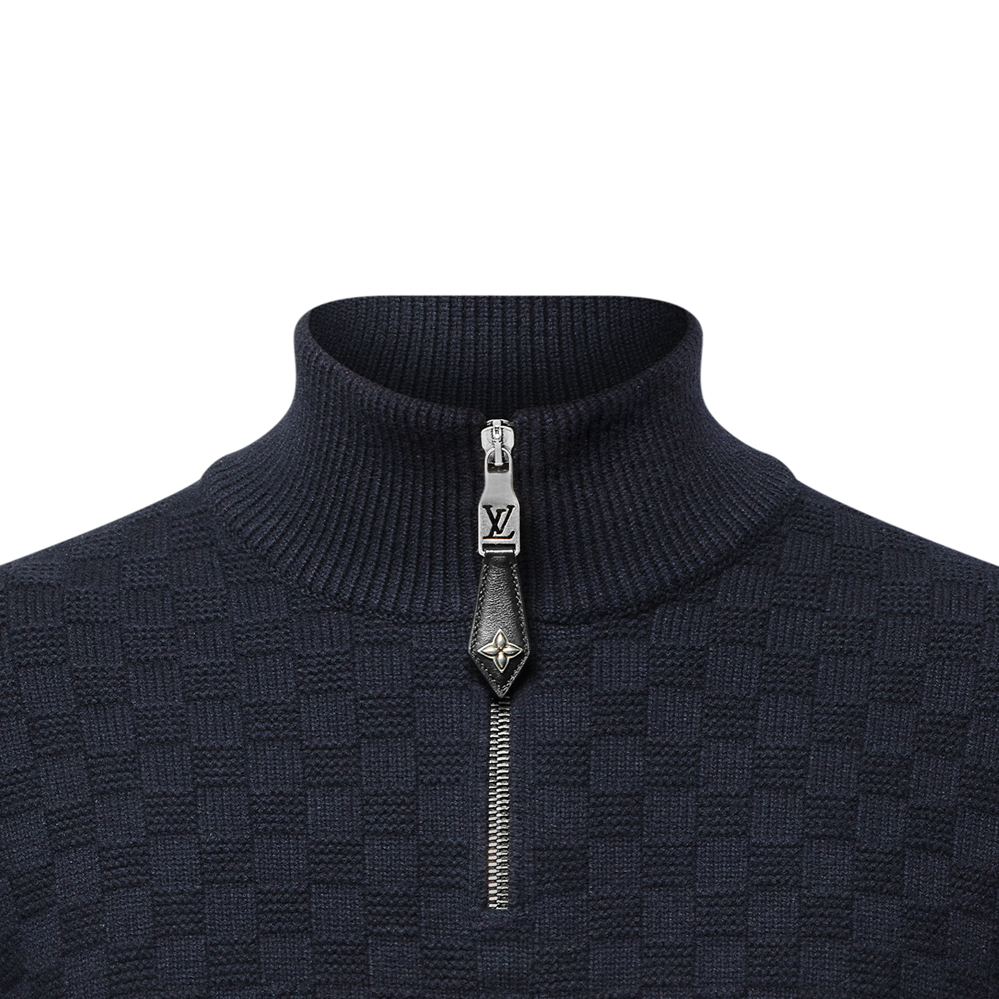 Cashmere-Wool Blend Half-Zip Pullover