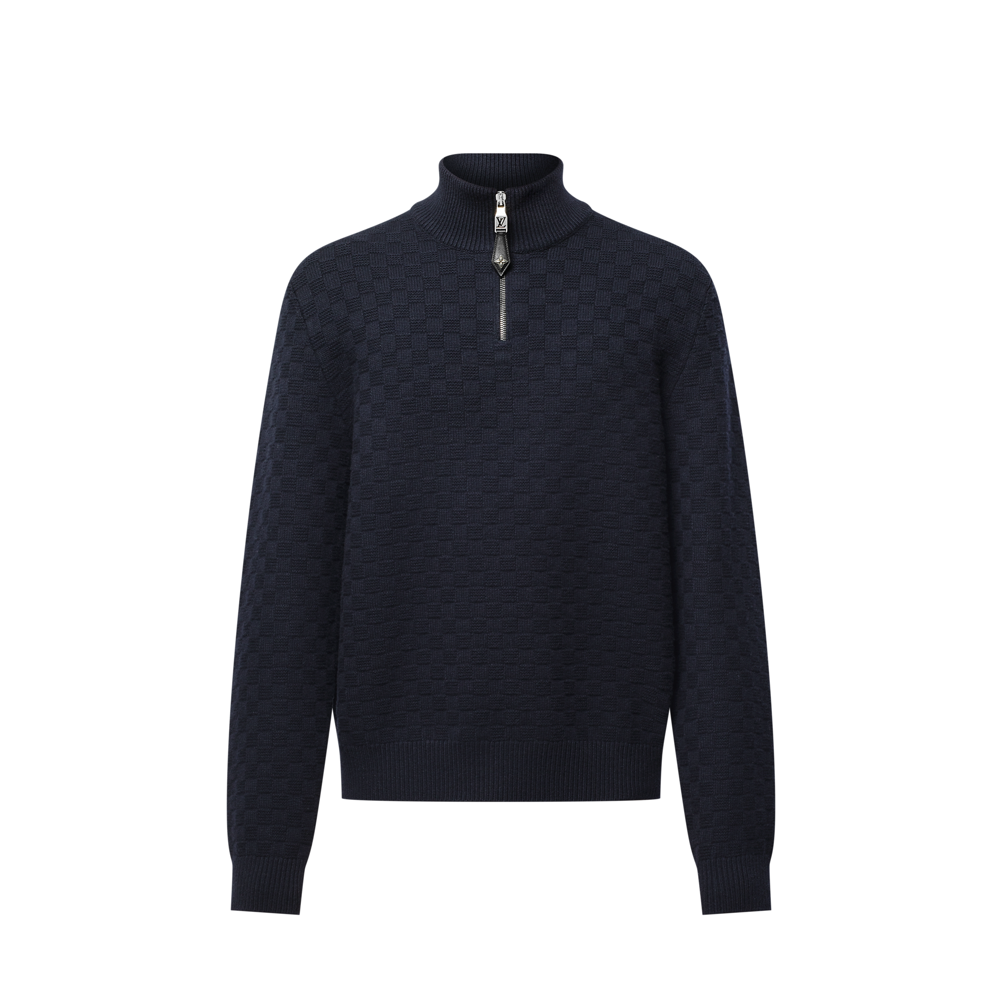 Cashmere-Wool Blend Half-Zip Pullover