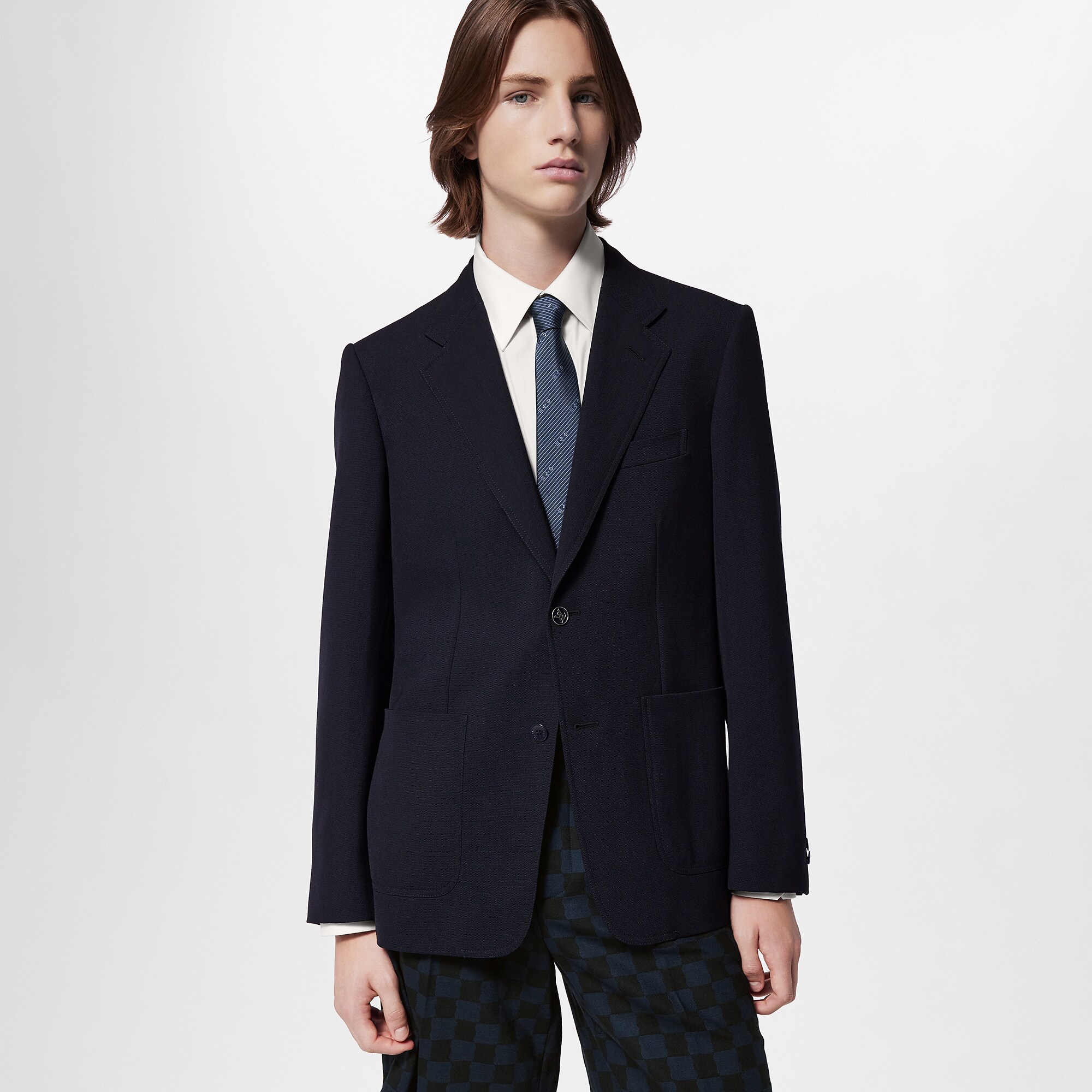 Casual Technical Wool Blazer