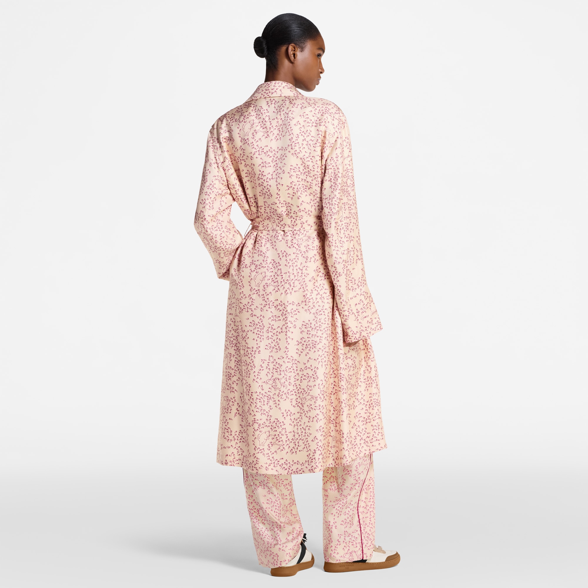  Ready-to-Wear Coats and Jackets Cat-and-Mouse Print Robe | Louis Vuitton ® (Product zoom)