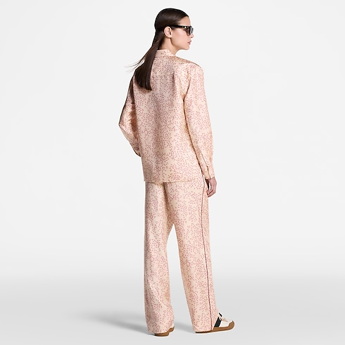 Ready-to-Wear Tops Cat-and-Mouse Print Silk Shirt | Louis Vuitton ® (Product zoom)