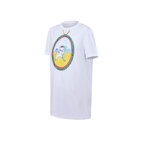 Ready-to-Wear Dresses Cat Stamp T-Shirt Dress | Louis Vuitton ® (Product zoom)