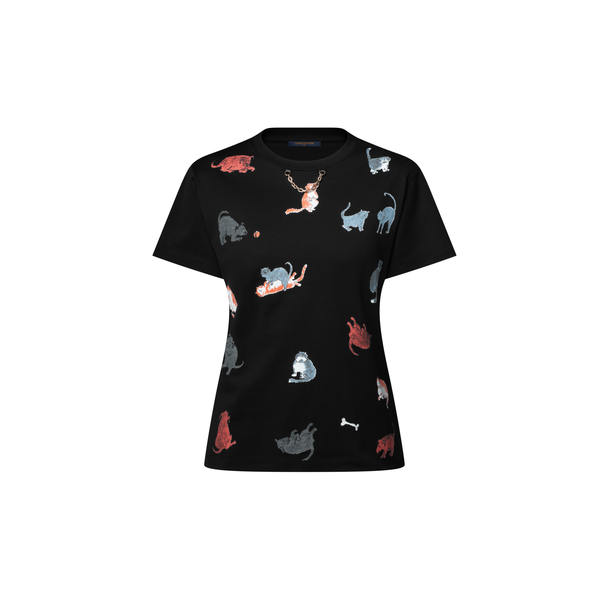  Ready-to-Wear Tops Cats and Dogs T-Shirt
 | Louis Vuitton ® (Product zoom)