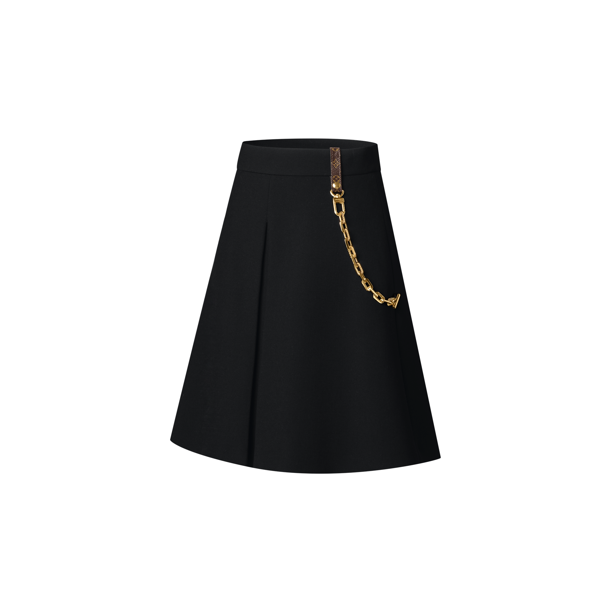 Chain Detail A-Line Mini Skirt
