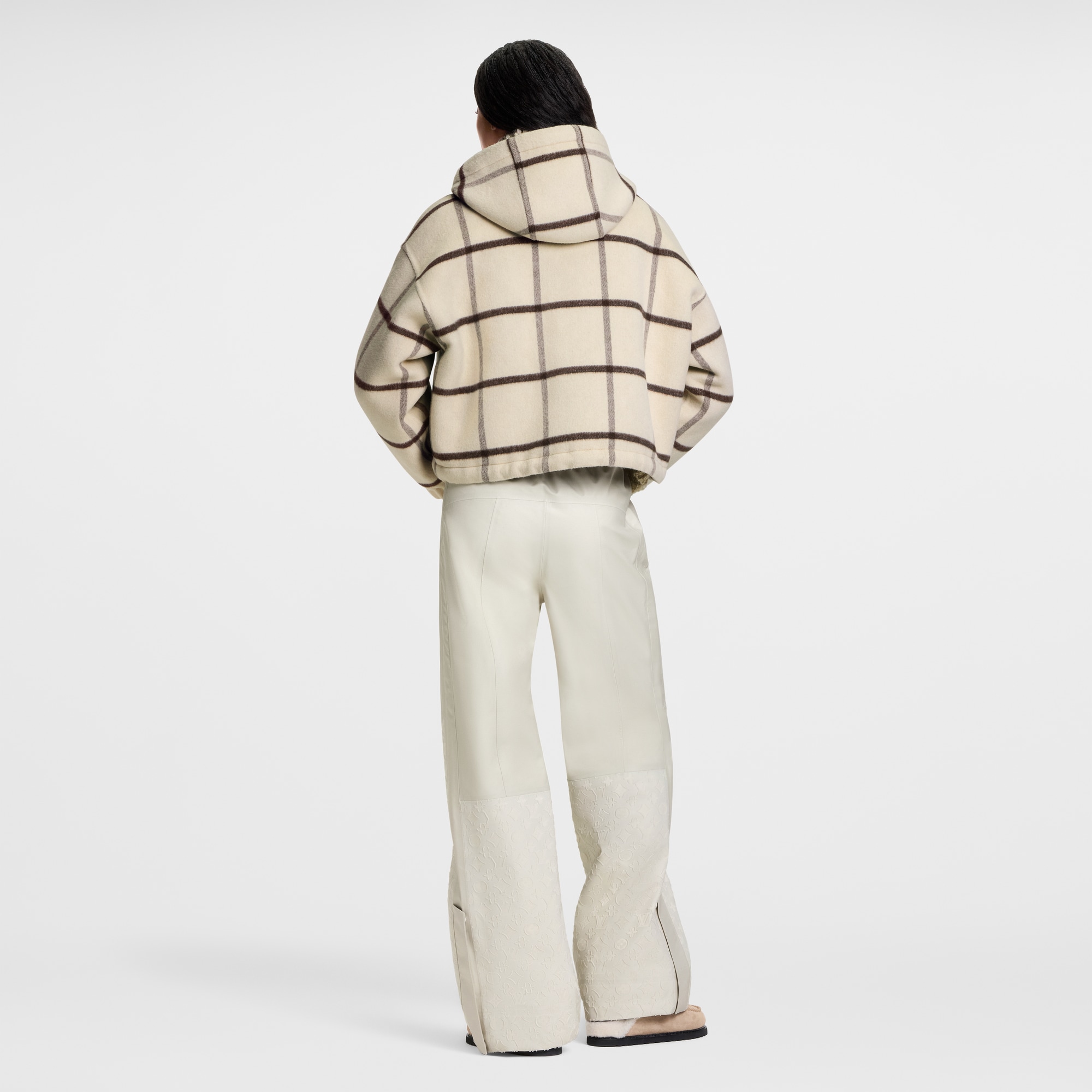  Ready-to-Wear Coats and Jackets Check Motif Hooded Jacket | Louis Vuitton ® (Product zoom)