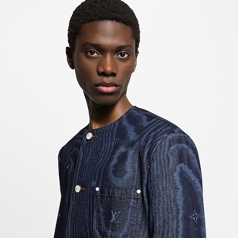 Ready-to-Wear All Ready-to-Wear Chic Collarless Denim Jacket | Louis Vuitton ® (Product zoom)