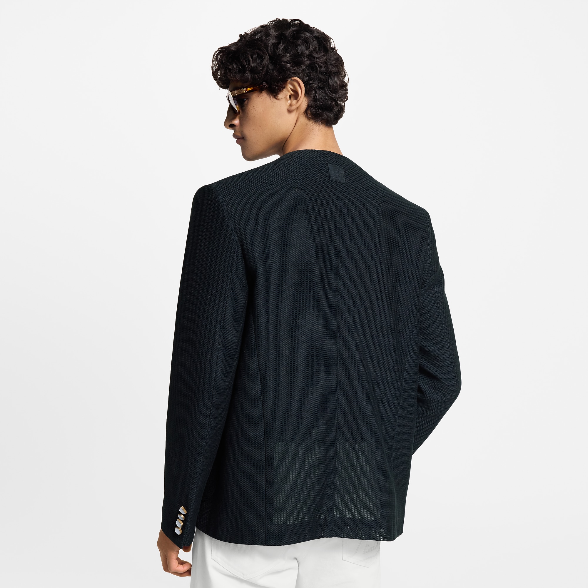 Chic Collarless Jacket