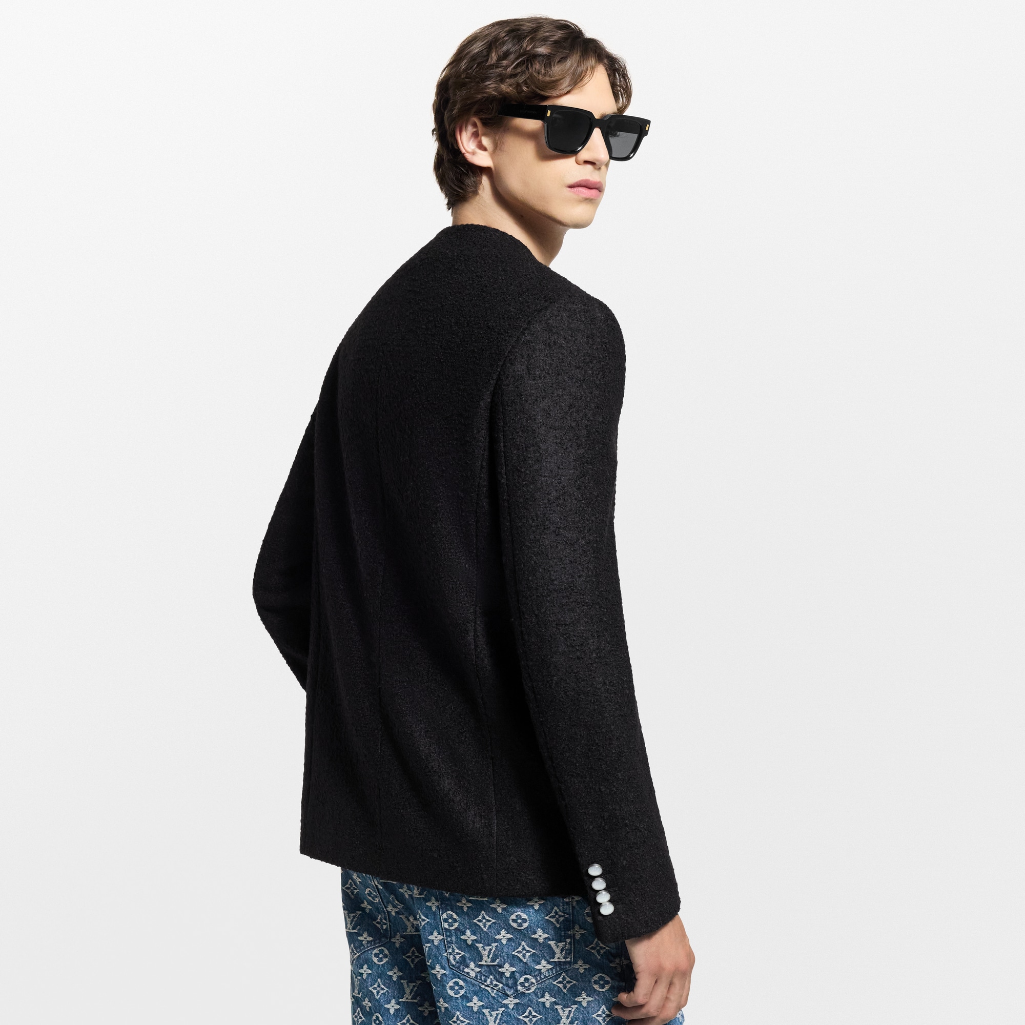  Ready-to-Wear Blazers and Jackets Chic Collarless Jacket | Louis Vuitton ® (Product zoom)
