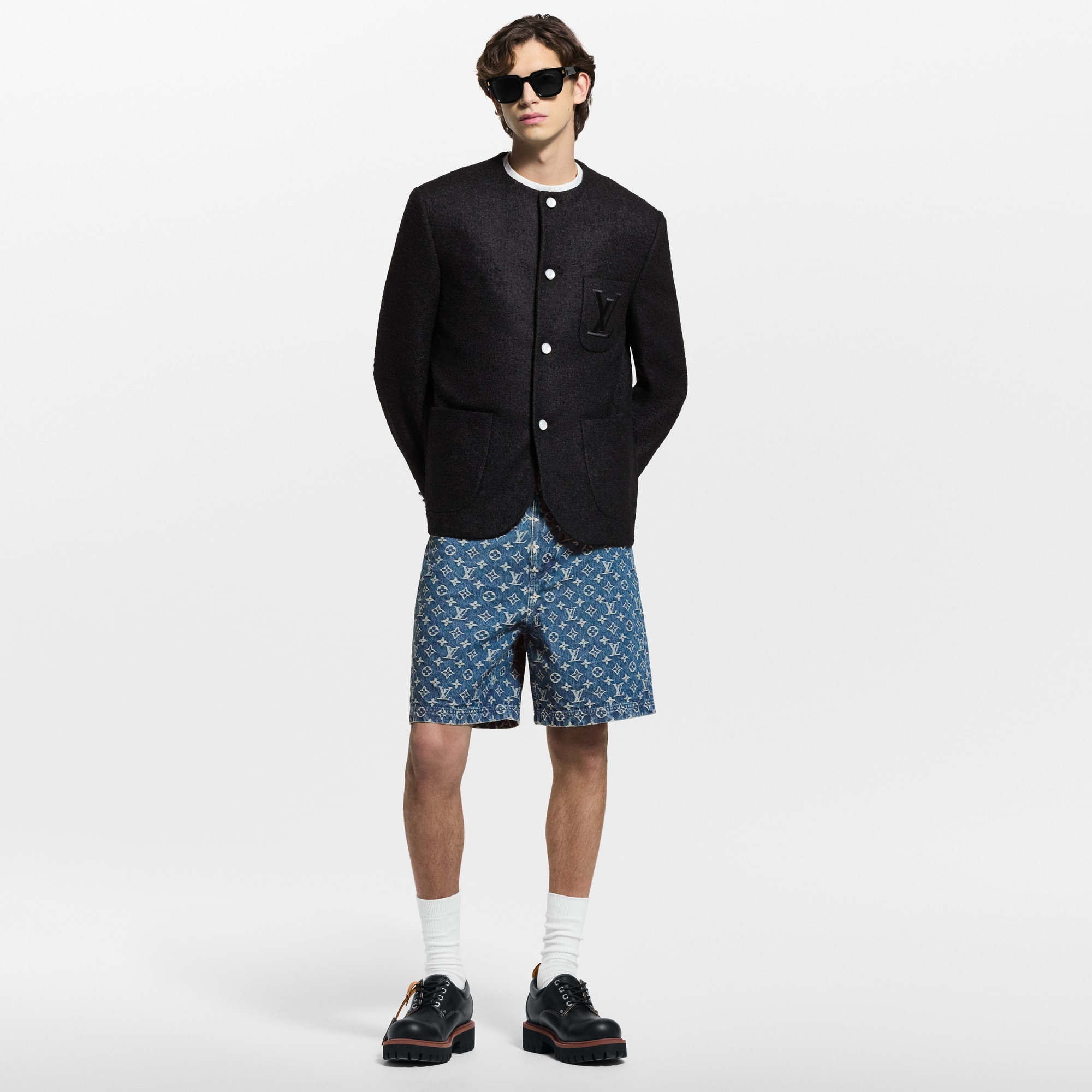  Ready-to-Wear Blazers and Jackets Chic Collarless Jacket | Louis Vuitton ® (Product zoom)