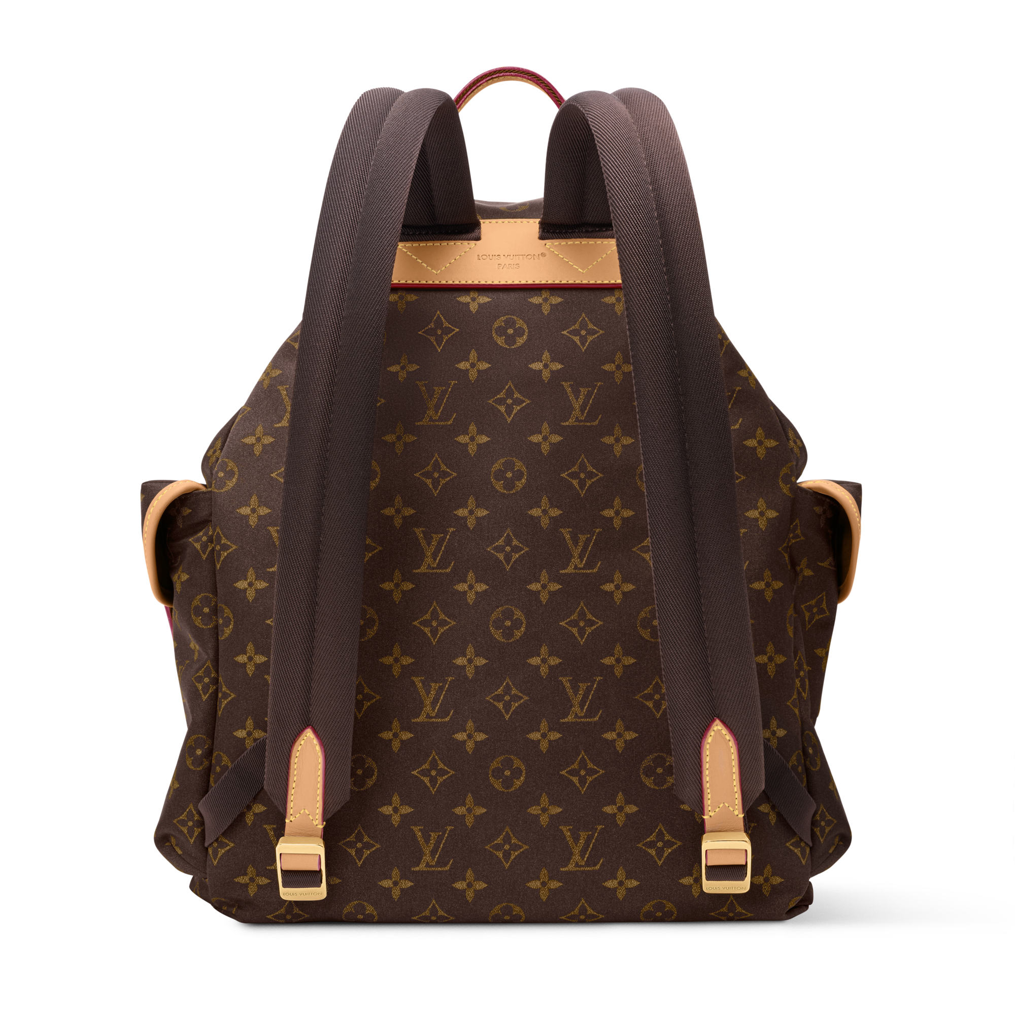 louis vuitton backpack brown thomas Jake Damier Ebene Bag Made from iconic monogram canvas with aged natural cowhide Brown Backpacks Men's Bags |