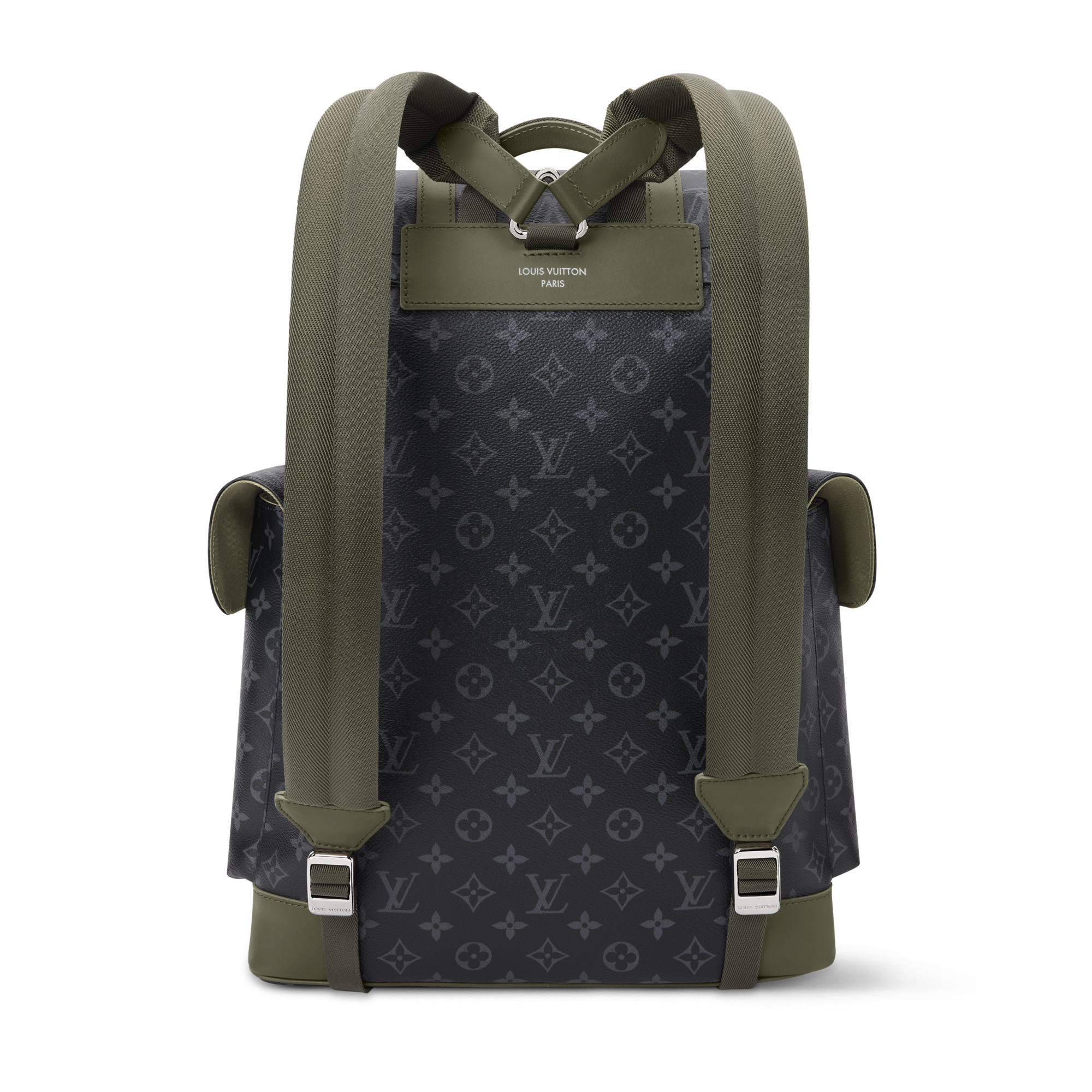 louis vuitton christopher backpack monogram LV MM signature snap closures LOUIS VUITTON Christopher mm Khaki