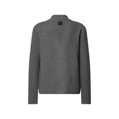 New In Men } Chunky Double-Breasted Cardigan | Louis Vuitton ® (Product zoom)