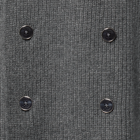 New In Men } Chunky Double-Breasted Cardigan | Louis Vuitton ® (Product zoom)