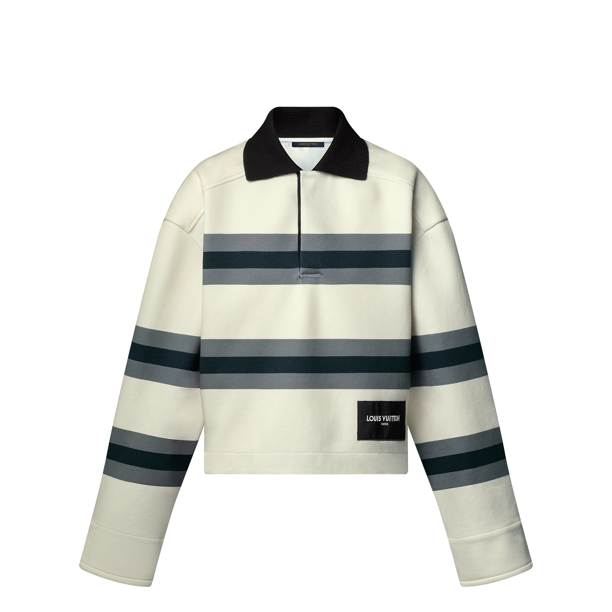 Chunky Stripes Polo Top