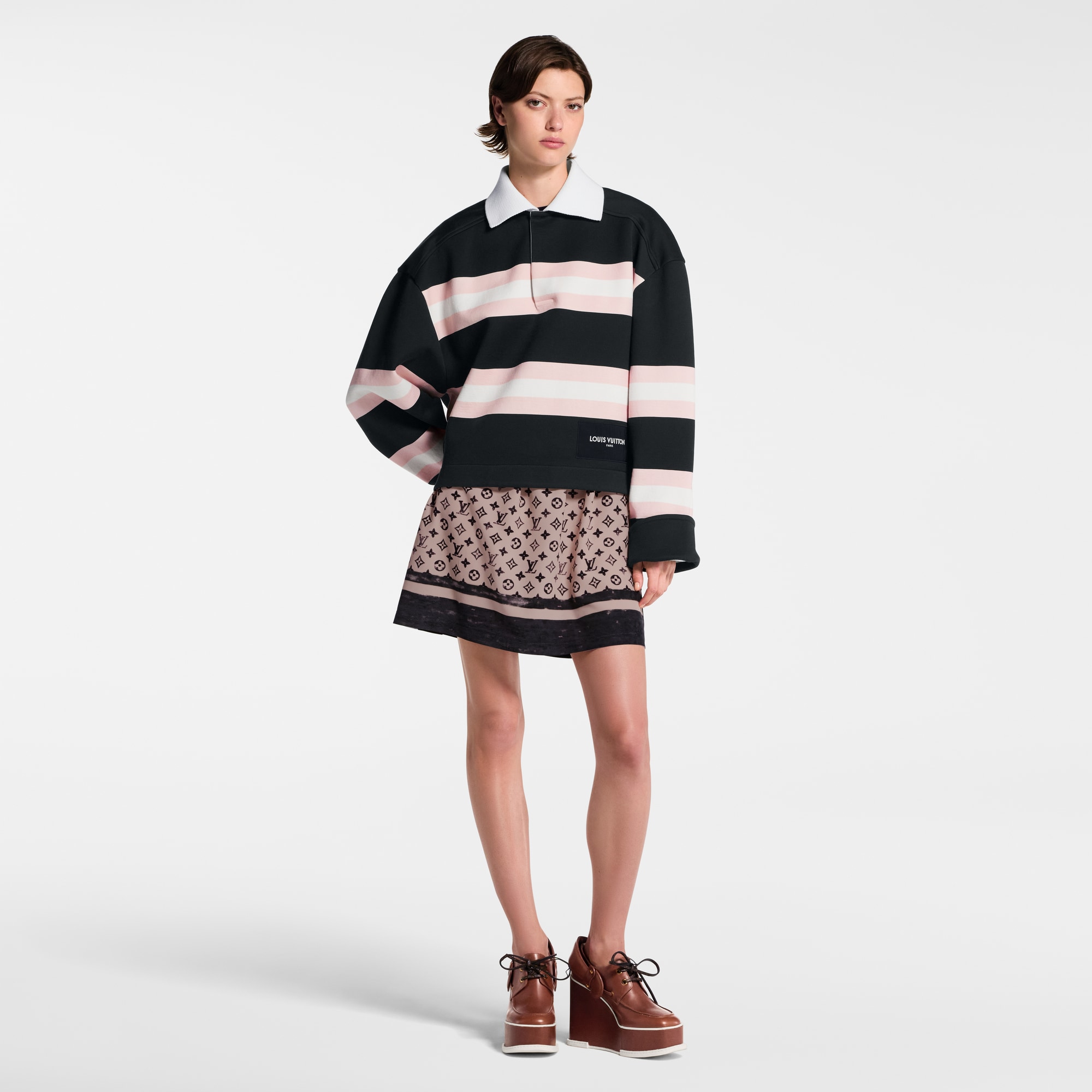  Ready-to-Wear Tops Chunky Stripes Polo Top | Louis Vuitton ® (Product zoom)