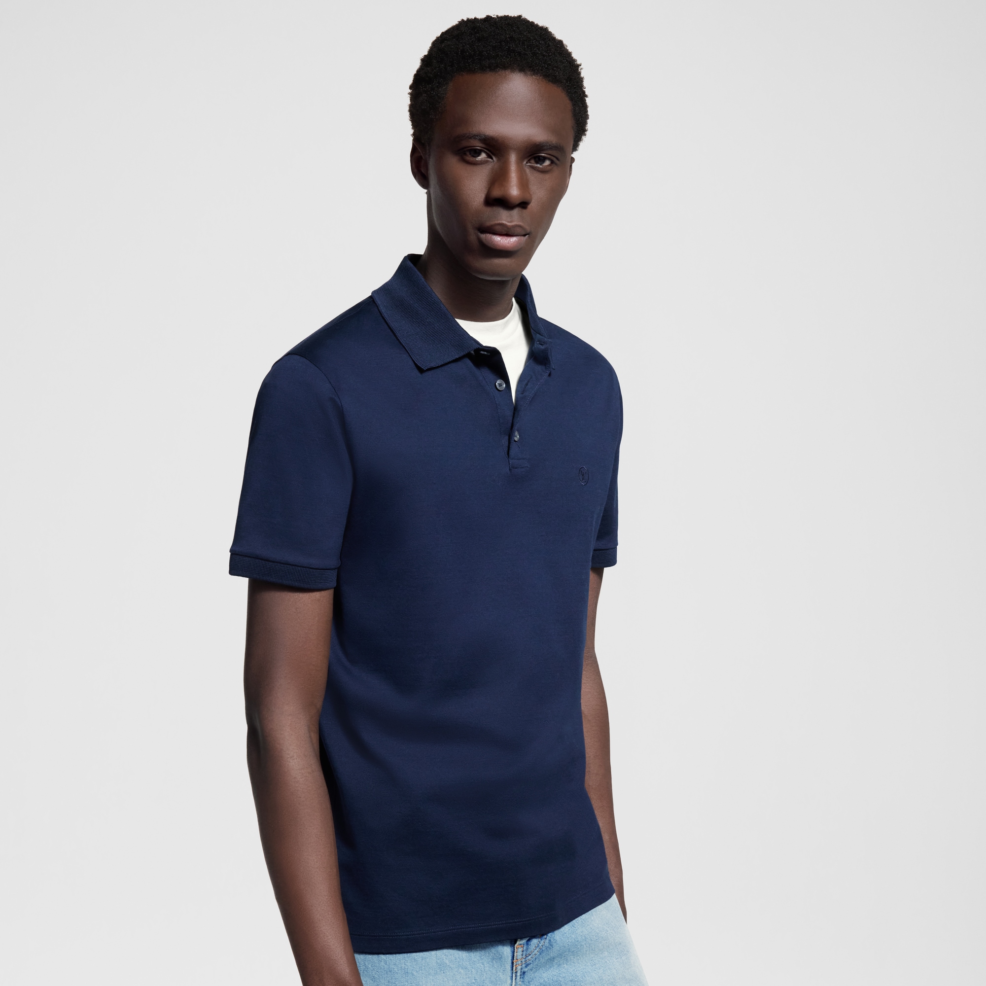  Ready-to-Wear T-Shirts and Polos Classic Short Sleeve Pique Polo | Louis Vuitton ® (Product zoom)