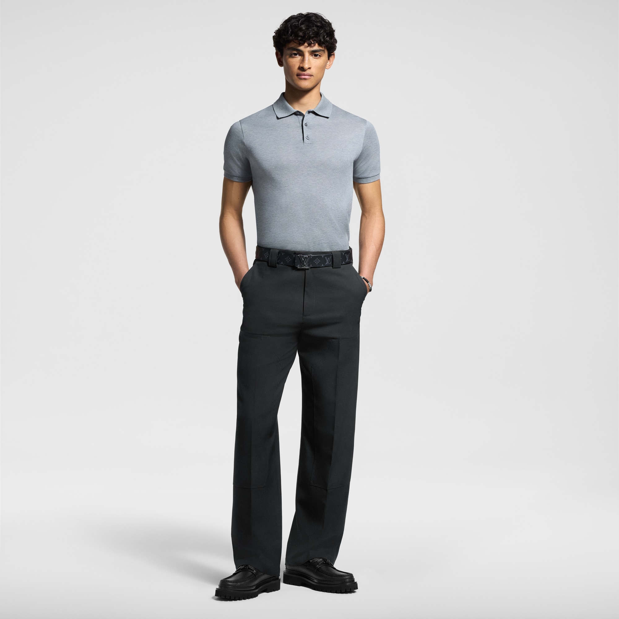  Ready-to-Wear T-Shirts and Polos Classic Short Sleeve Pique Polo | Louis Vuitton ® (Product zoom)