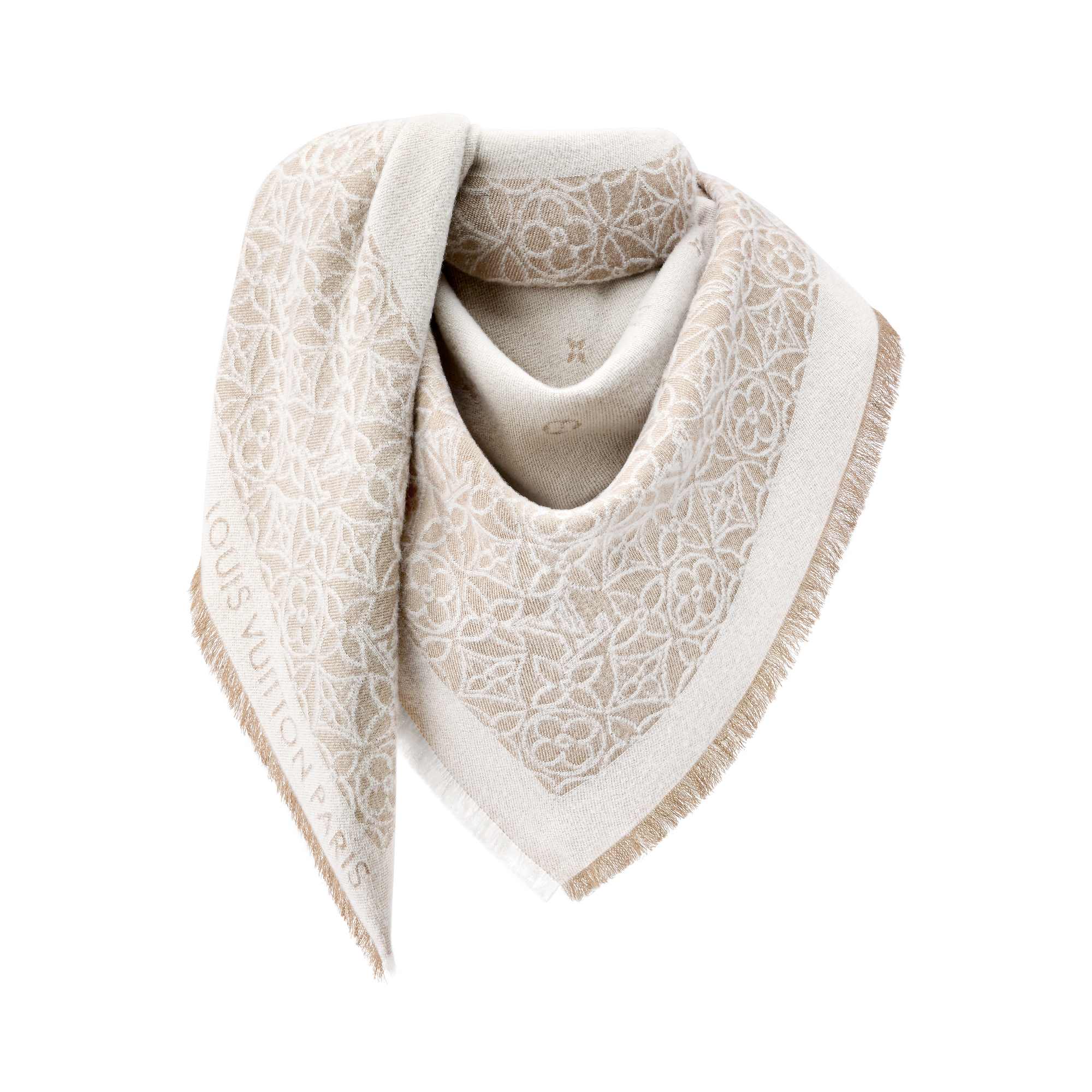 Cloudy Monogram Shawl