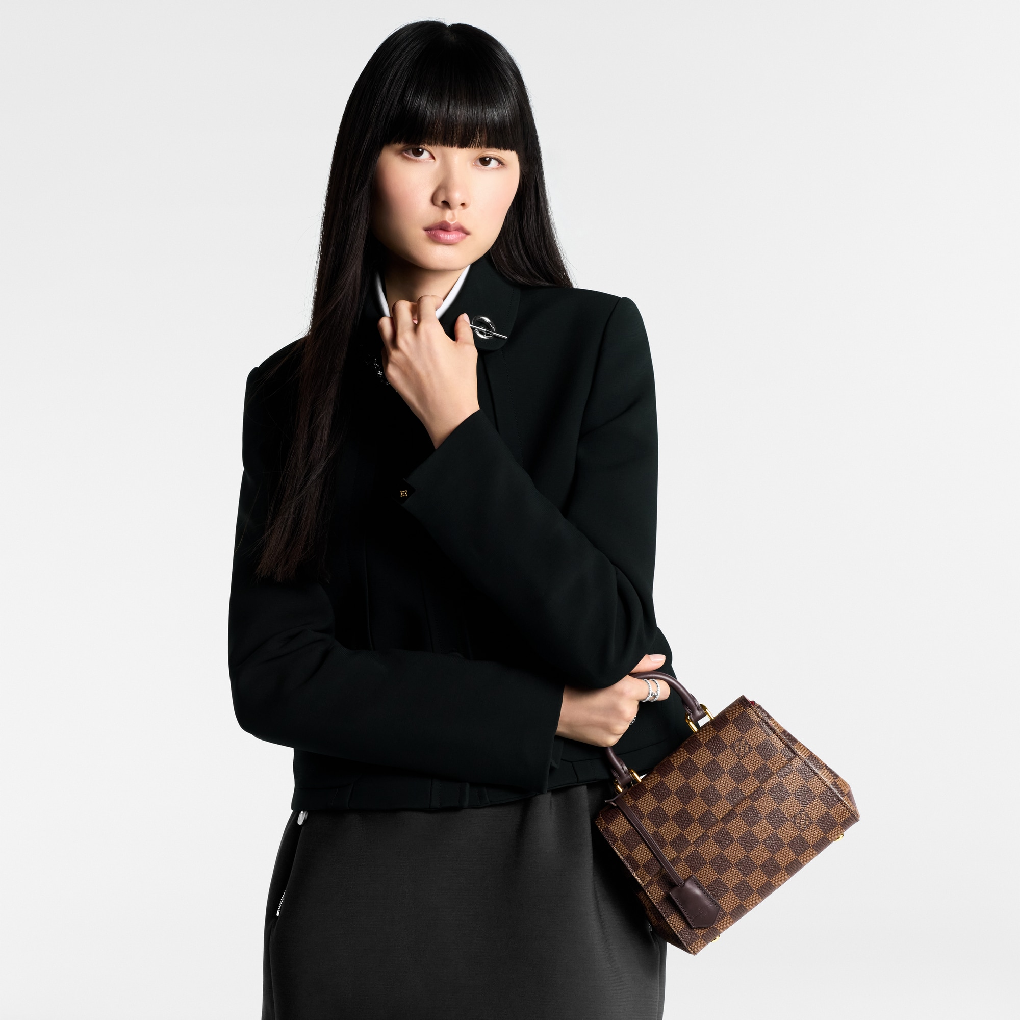 Damier Ebene Handbags All Handbags Cluny Mini | Louis Vuitton ® (Product zoom)