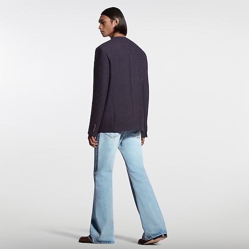 Ready-to-Wear Blazers and Jackets Collarless Bouclette Jacket | Louis Vuitton ® (Product zoom)