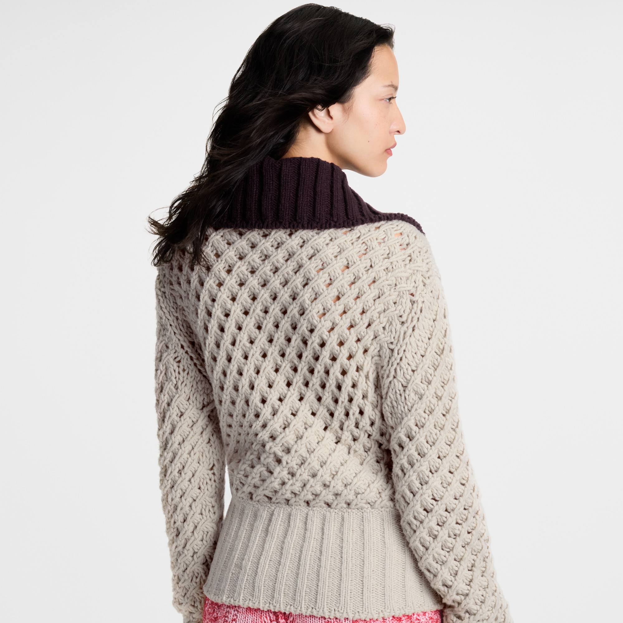  Ready-to-Wear Coats and Jackets Color-Blocked Knit Jacket | Louis Vuitton ® (Product zoom)