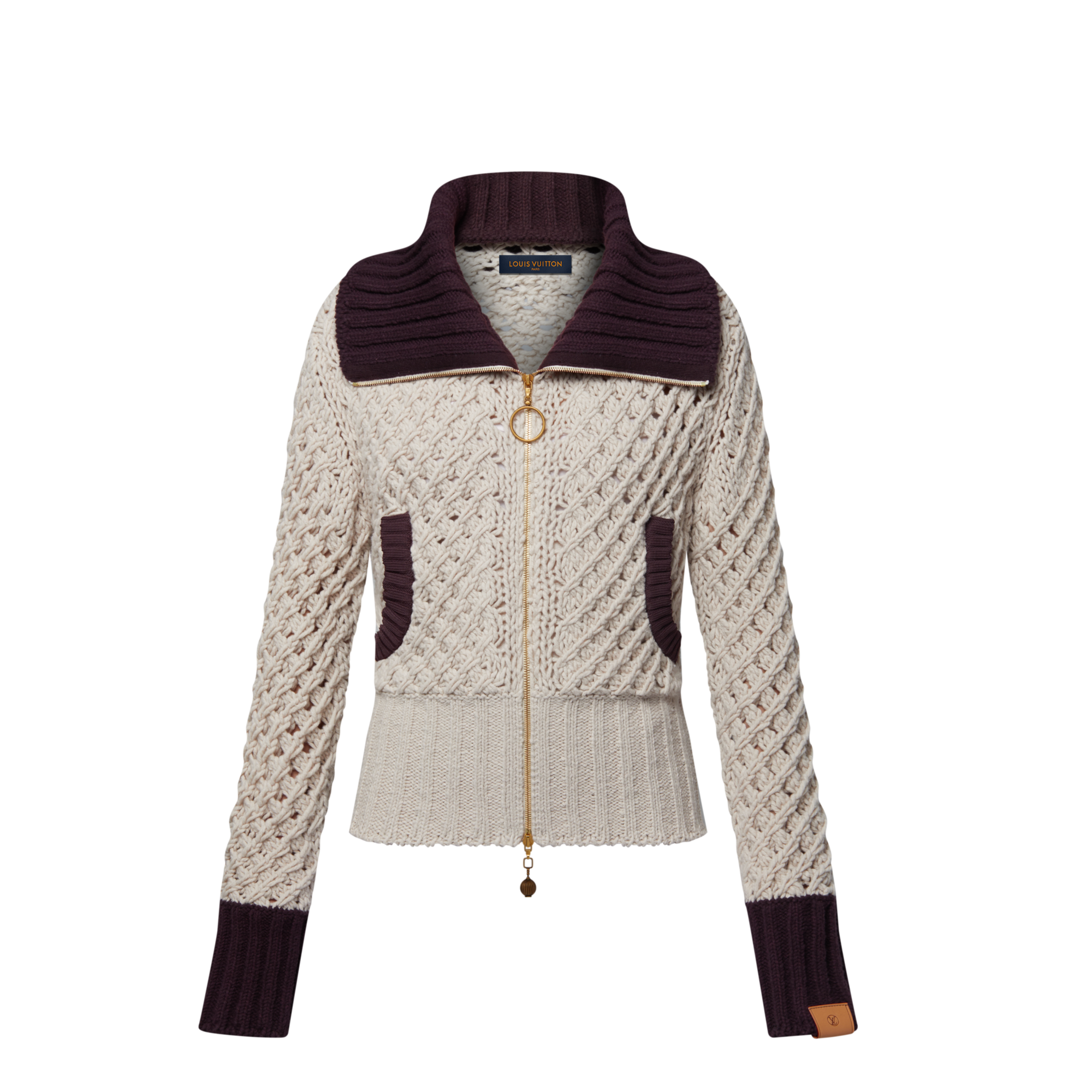  Ready-to-Wear Coats and Jackets Color-Blocked Knit Jacket | Louis Vuitton ® (Product zoom)