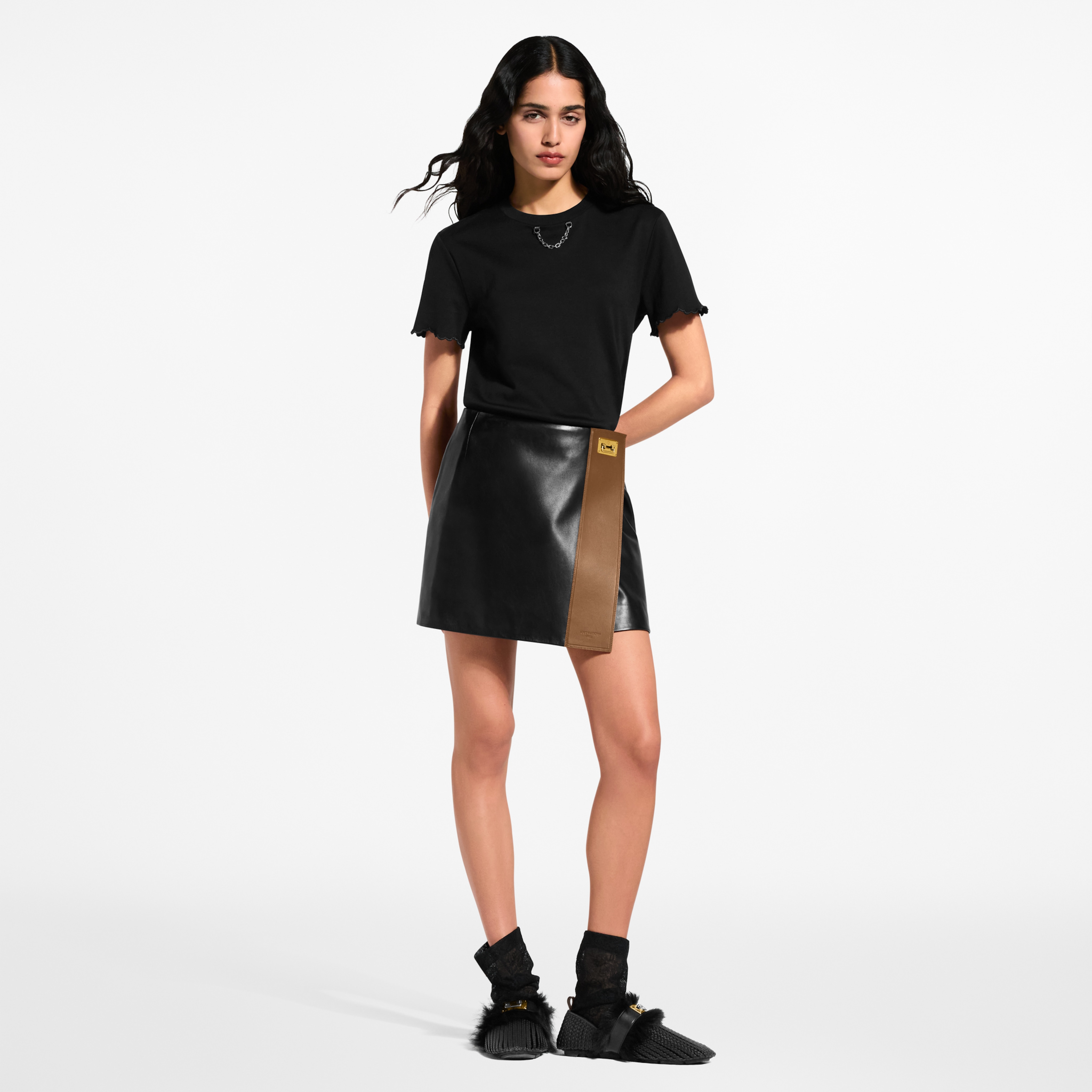 Louis Vuitton Pleated Midi Skirt