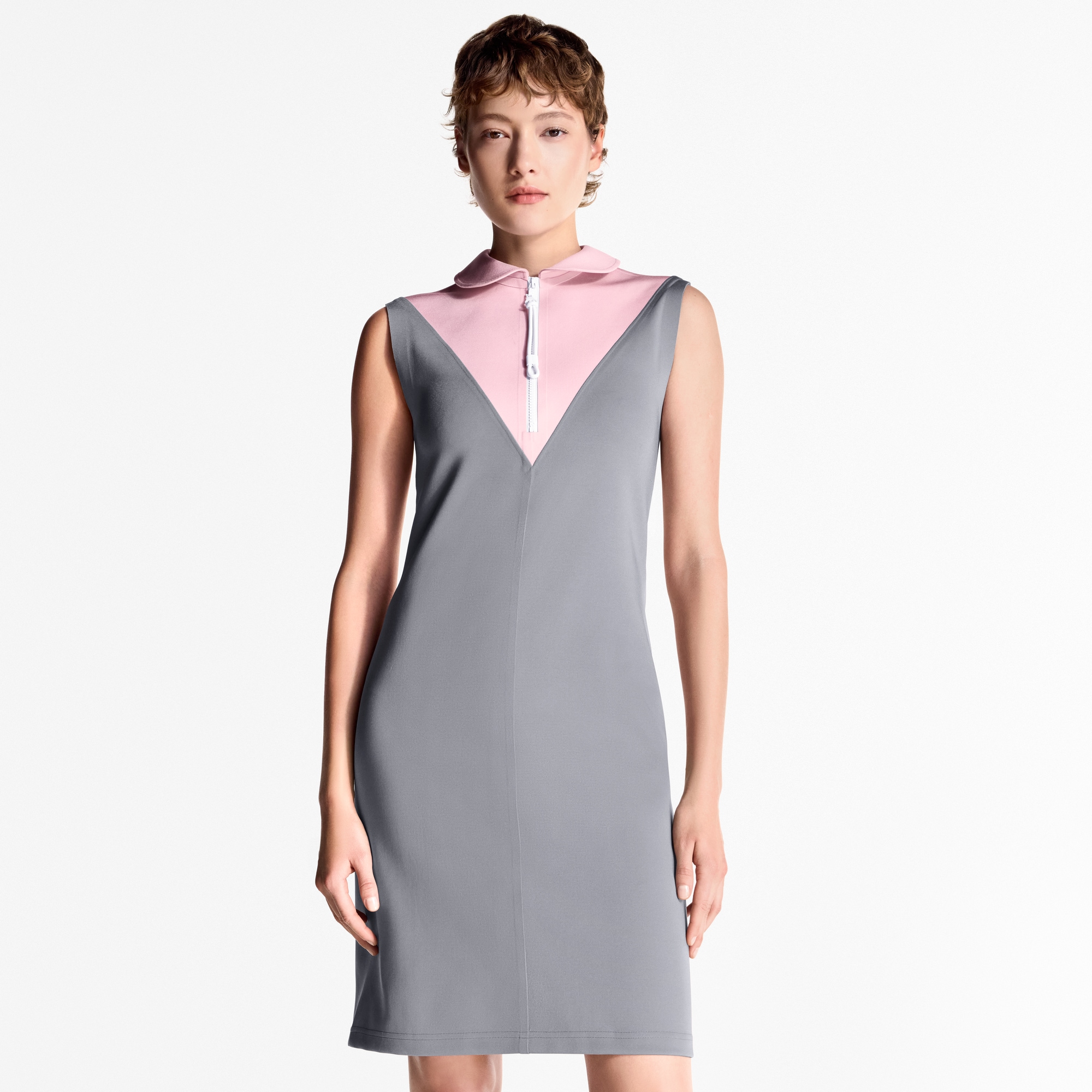  Ready-to-Wear Dresses Color-Blocked Technical Jersey Dress  | Louis Vuitton ® (Product zoom)