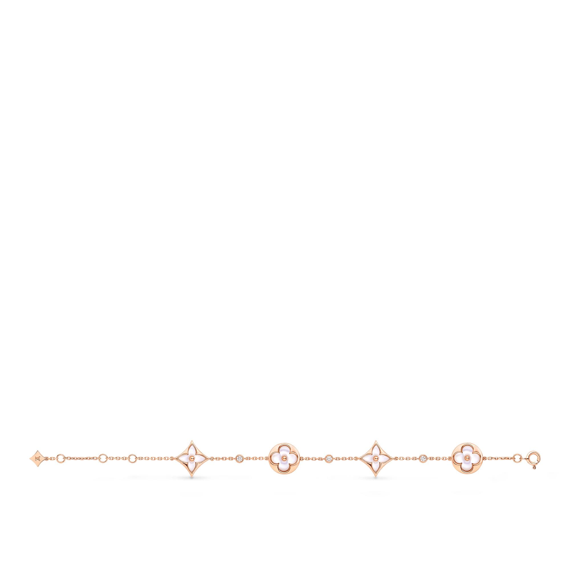  Categories All Fine Jewelry Color Blossom BB Star and Sun Multi-Motif Bracelet, Pink Gold, White Mother-of-Pearl and Diamonds | Louis Vuitton ® (Product zoom)