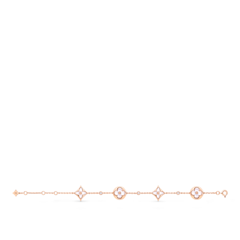 Categories All Fine Jewelry Color Blossom BB Star and Sun Multi-Motif Bracelet, Pink Gold, White Mother-of-Pearl and Diamonds | Louis Vuitton ® (Product zoom)