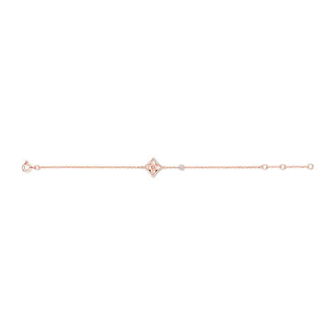 Categories All Fine Jewelry Color Blossom BB Star Bracelet, Pink Gold, Pink Mother-of-Pearl and Diamond | Louis Vuitton ® (Product zoom)