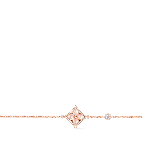Categories All Fine Jewelry Color Blossom BB Star Bracelet, Pink Gold, Pink Mother-of-Pearl and Diamond | Louis Vuitton ® (Product zoom)