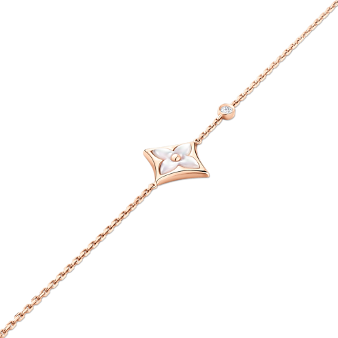 Categories Bracelets Color Blossom BB Star Bracelet, Pink Gold, White Mother-of-Pearl and Diamond | Louis Vuitton ® (Product zoom)