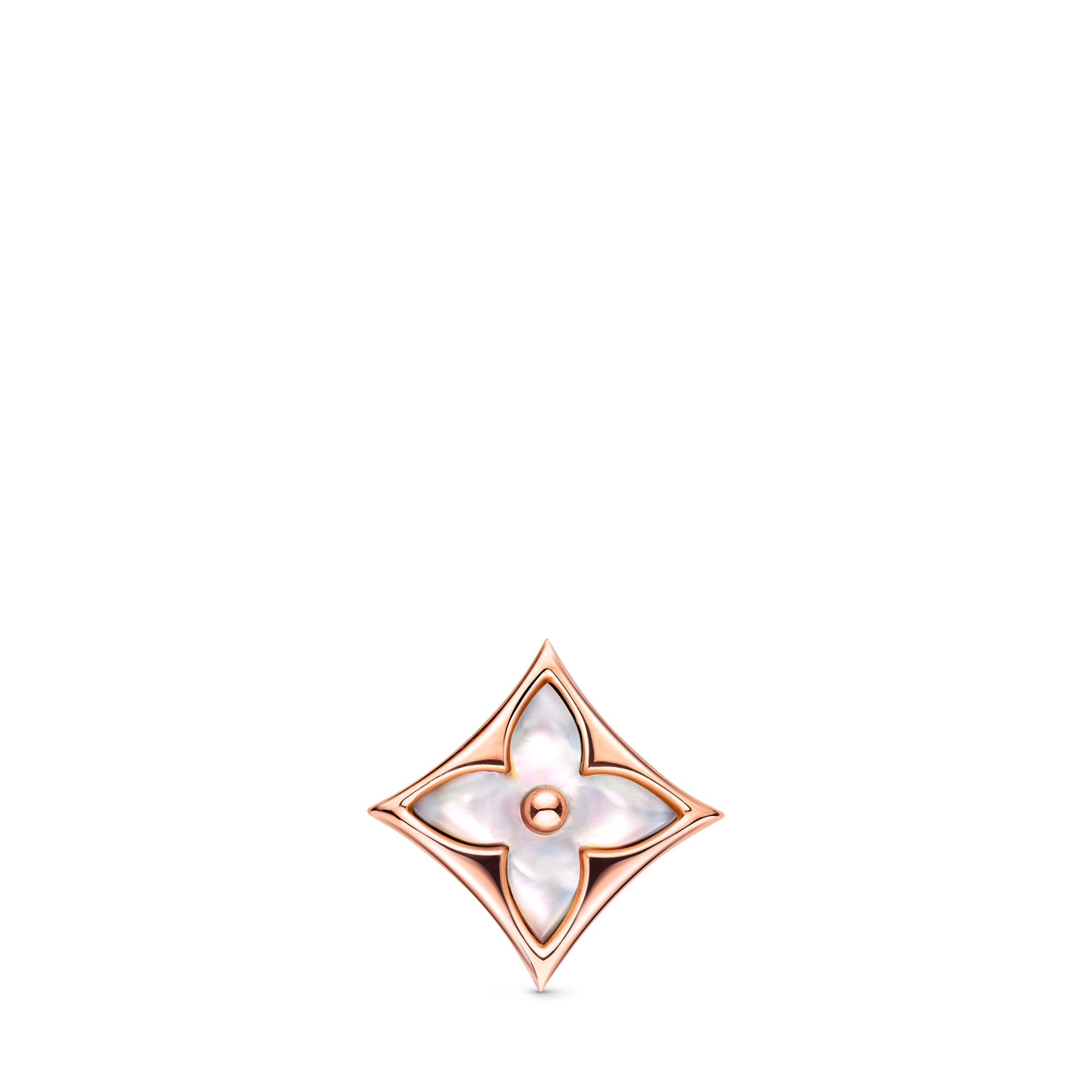  Categories Earrings Color Blossom BB Star Ear Stud, Pink Gold and White Mother-of-Pearl - Per Unit | Louis Vuitton ® (Product zoom)