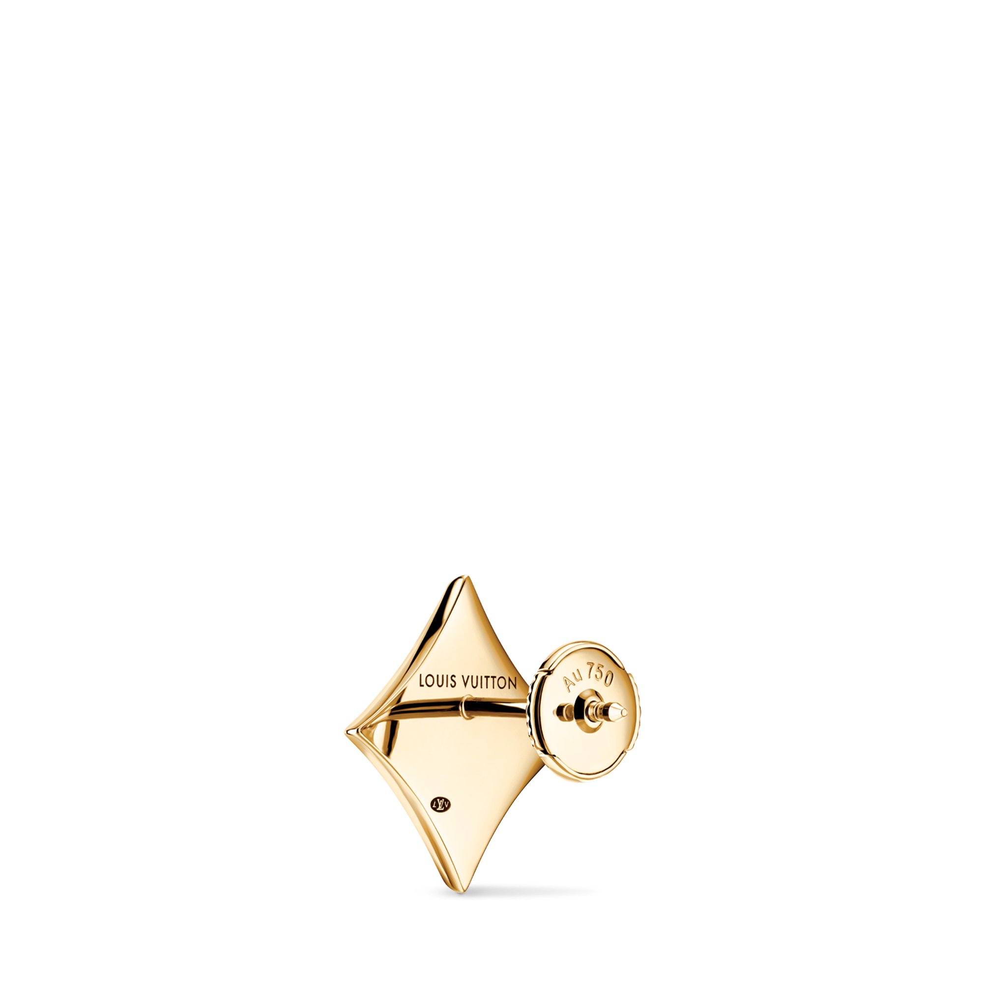  Categories Earrings Color Blossom BB Star Ear Stud, Yellow Gold and Onyx - Per Unit | Louis Vuitton ® (Product zoom)