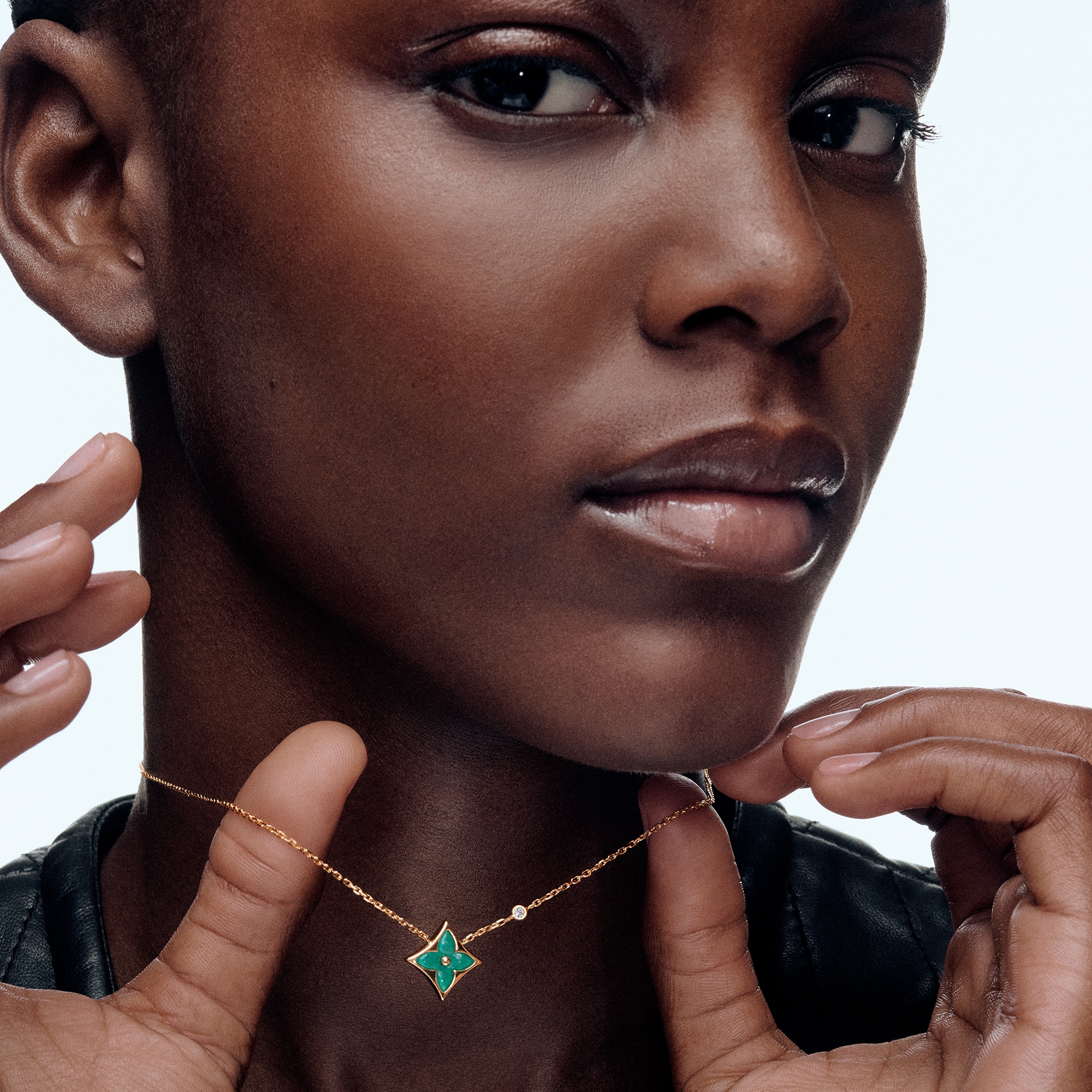  Categories Necklaces and Pendants  Color Blossom BB Star Pendant, Yellow Gold, Amazonite and Diamond | Louis Vuitton ® (Product zoom)